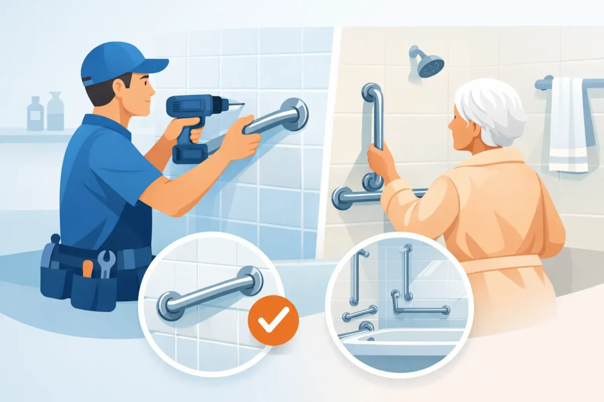 Grab Bar Installation for a Safer Bathroom