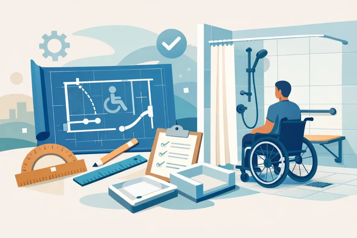 Handicap Accessible Shower Installation Plans