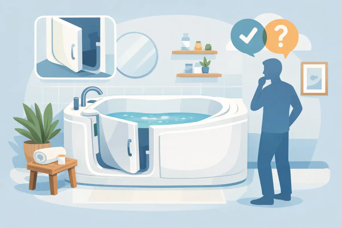 Is an Inward Swing Door Tub Right for You?
