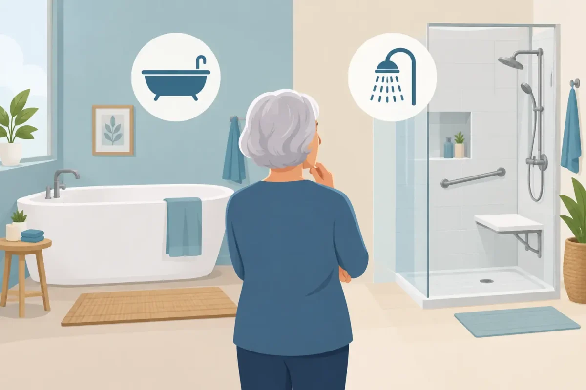 Bathtub Versus Shower Safety for Aging at Home