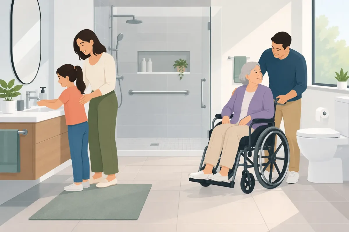 Planning Multigenerational Bathroom Space